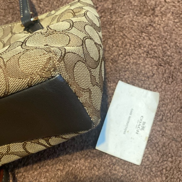 Coach Brown Crossbody Bag with Leather Trim - Picture 4 of 17